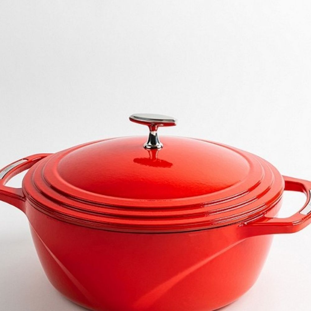 Lodge USA Cast Iron Enameled Round Dutch Oven- 7.5QT‎